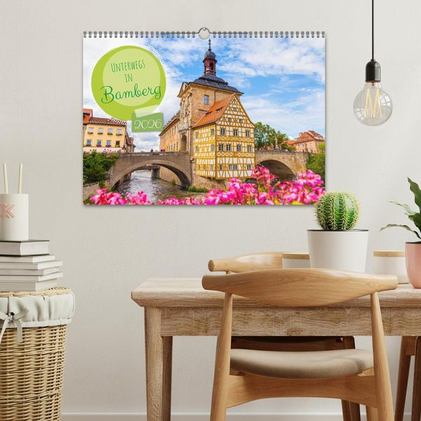 Produktbild: Unterwegs in Bamberg (Wandkalender 2026 DIN A3 quer), CALVENDO Monatskalender