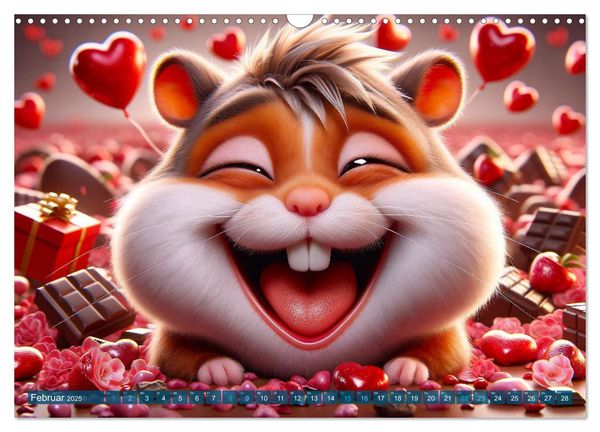 'Hamsterbacken: Ein Jahr voller Überraschungen (Wandkalender 2025 DIN A3 quer), CALVENDO