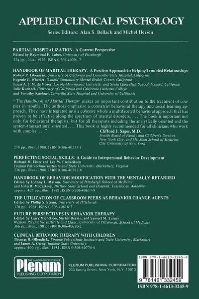 Produktbild: Future Perspectives in Behavior Therapy