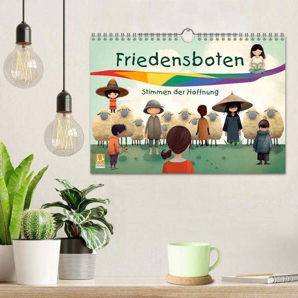 Produktbild: Friedensboten - Stimmen der Hoffnung (Wandkalender 2026 DIN A4 quer), CALVENDO Monatskalender