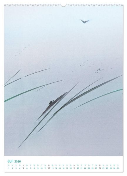 Produktbild: Jahreszeiten in Stil japanischer Malerei - Kunst (hochwertiger Premium Wandkalender 2026 DIN A2 hoch), Kunstdruck in Hochglanz