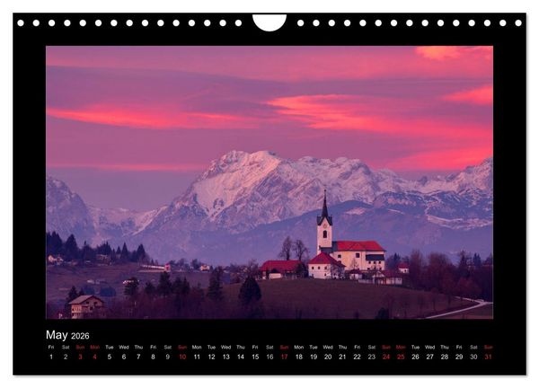 Produktbild: Landscapes of Slovenia (Wall Calendar 2026 DIN A4 landscape), CALVENDO 12 Month Wall Calendar