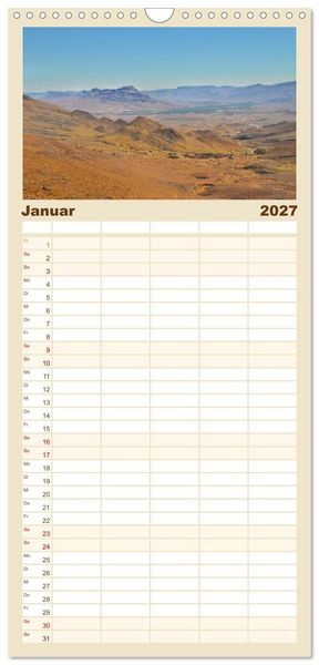 Produktbild: Familienplaner 2027 - Erlebe mit mir das traumhafte Marokko mit 5 Spalten (Wandkalender, 21 x 45 cm) CALVENDO