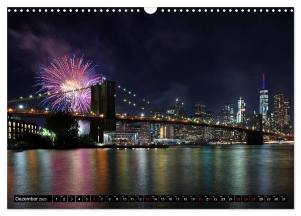 Produktbild: New York City - Zwischen Hudson und East River (Wandkalender 2026 DIN A3 quer), CALVENDO Monatskalender