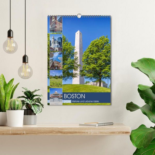 Produktbild: BOSTON Historie und urbane Idylle (Wandkalender 2026 DIN A3 hoch), CALVENDO Monatskalender