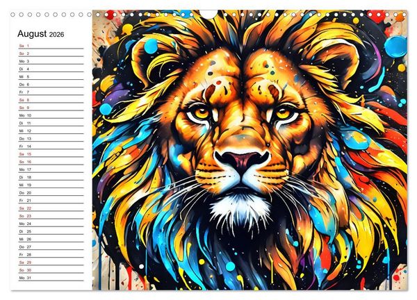 Produktbild: Street Art Sternzeichen (Wandkalender 2026 DIN A3 quer), CALVENDO Monatskalender