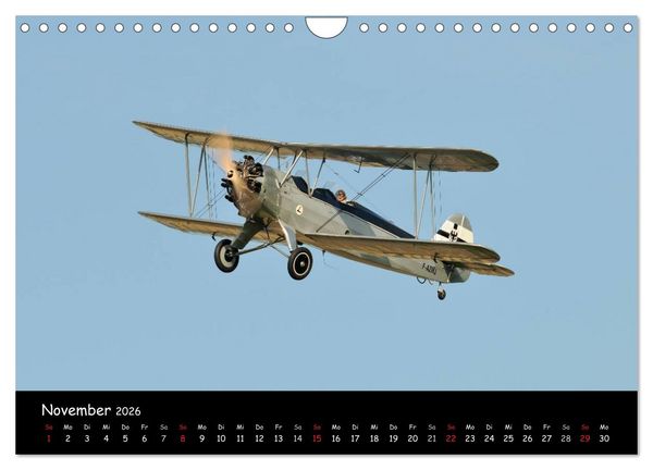 Produktbild: Doppeldecker - Veteranen der L&uuml;fte (Wandkalender 2026 DIN A4 quer), CALVENDO Monatskalender