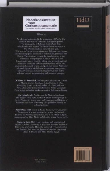 Produktbild: The Encyclopedia of Indonesia in the Pacific War