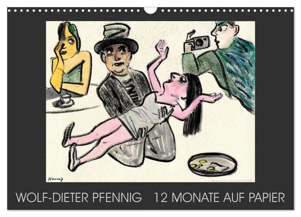 Produktbild: Wolf-Dieter Pfenning &ndash; 12 Monate auf Papier (Wandkalender 2026 DIN A3 quer), CALVENDO Monatskalender