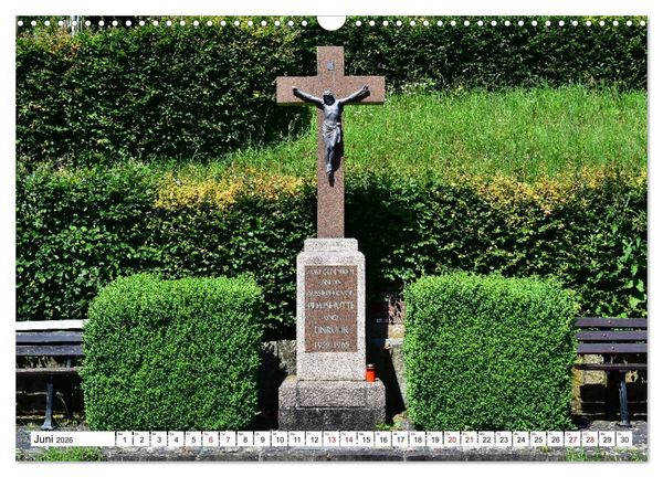 Produktbild: Kreuze und Kruzifixe rund um Simmerath in der Eifel (Wandkalender 2026 DIN A3 quer), CALVENDO Monatskalender