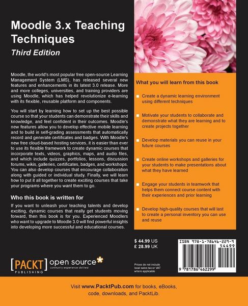 Produktbild: Moodle 3.x Teaching Techniques - Third Edition