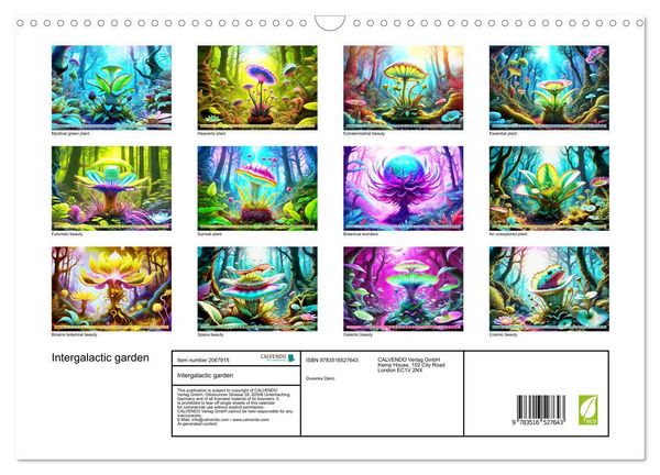 Produktbild: Intergalactic garden (Wall Calendar 2026 DIN A3 landscape), CALVENDO 12 Month Wall Calendar