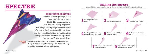 Produktbild: Space Flyers Paper Airplane Book