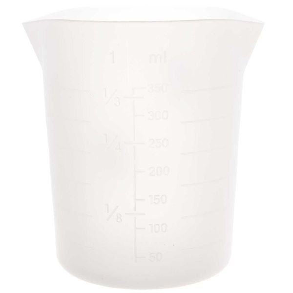 Messbecher aus Silikon, 2 Stk, 100 ml & 350 ml