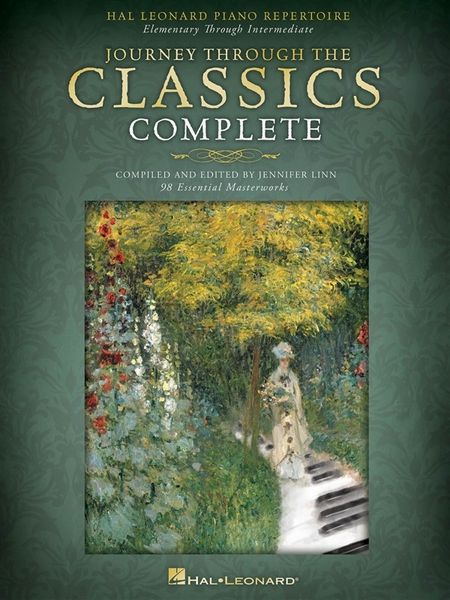 Produktbild: Journey Through the Classics - Hal Leonard Complete Piano Repertoire 98 Progressive Pieces for Beginner to Intermediate Pianists Piano Songbook with Online Audio for Lessons Practice and Recital