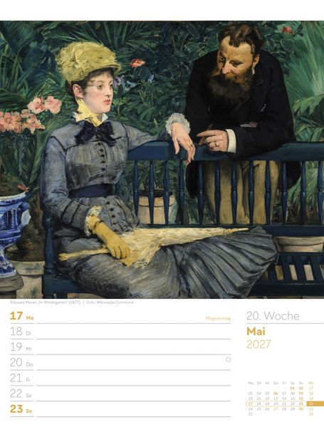 Produktbild: Kunstwelt Wochenplaner Kalender 2027 | Impressionismus und Klassische Moderne