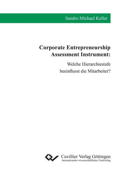 Produktbild: Corporate Entrepreneurship Assessment Instrument