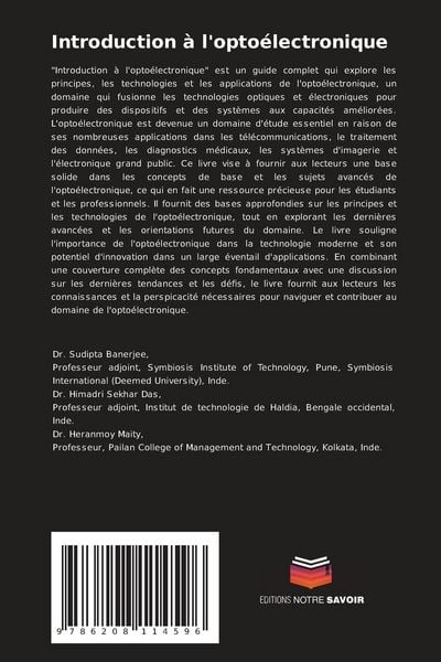 Produktbild: Introduction &agrave; l'opto&eacute;lectronique