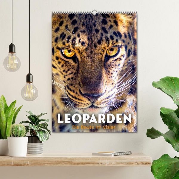 Produktbild: Leoparden - Die Beute im Visier. (Wandkalender 2026 DIN A2 hoch), CALVENDO Monatskalender