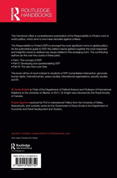Produktbild: The Routledge Handbook of the Responsibility to Protect