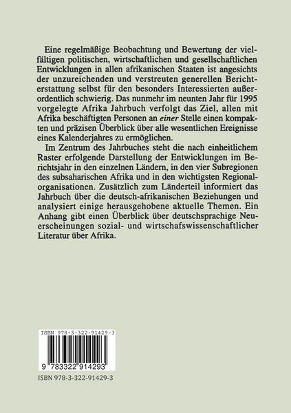 Produktbild: Afrika Jahrbuch 1996