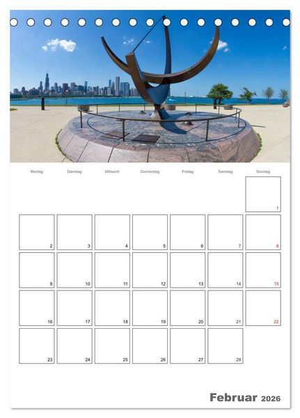 Produktbild: CHICAGO Terminplaner (Tischkalender 2026 DIN A5 hoch), CALVENDO Monatskalender