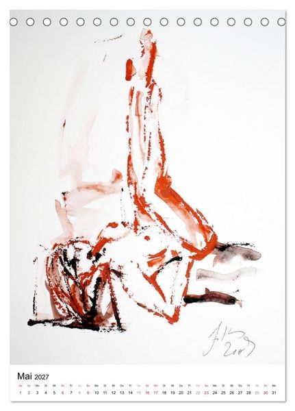 Produktbild: Erotische Aquarelle (Tischkalender 2027 DIN A5 hoch), CALVENDO Monatskalender