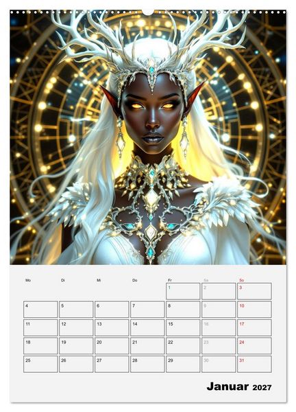 Produktbild: Herrscherinnen der Galaxien (hochwertiger Premium Wandkalender 2027 DIN A2 hoch), Kunstdruck in Hochglanz
