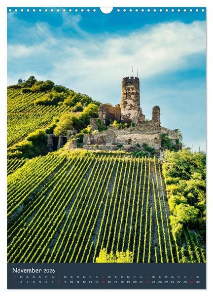 Produktbild: Burgen am Mittelrhein (Wandkalender 2026 DIN A3 hoch), CALVENDO Monatskalender