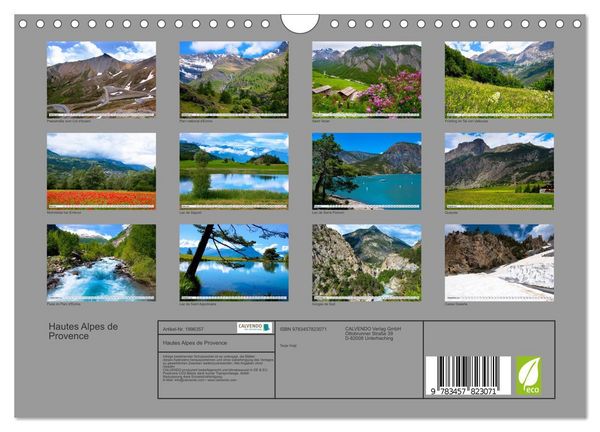 Produktbild: Hautes Alpes de Provence (Wandkalender 2026 DIN A4 quer), CALVENDO Monatskalender