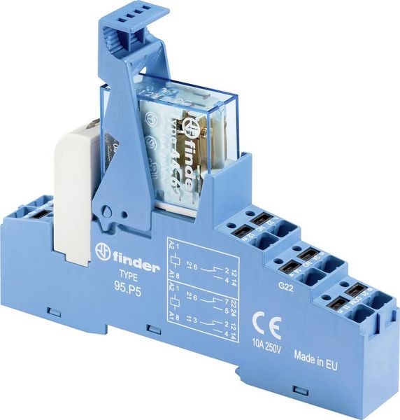 Produktbild: Finder 48.P8.7.024.4050 Koppelrelais 24 V/DC 10A 2 Wechsler 1St.