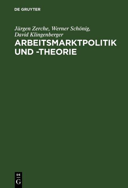 Produktbild: Arbeitsmarktpolitik und -theorie