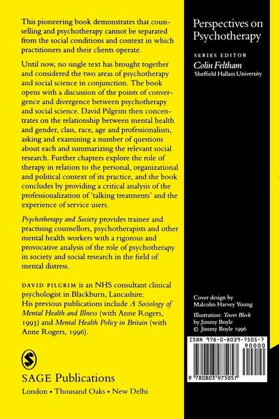 Produktbild: Psychotherapy and Society