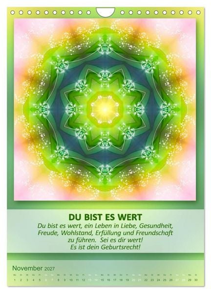 Produktbild: Light Energy Mandalas - Kalender - Vol. 1 (Wandkalender 2027 DIN A4 hoch), CALVENDO Monatskalender