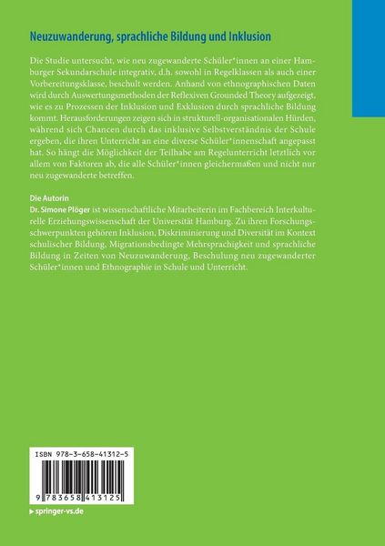 Produktbild: Neuzuwanderung, sprachliche Bildung und Inklusion