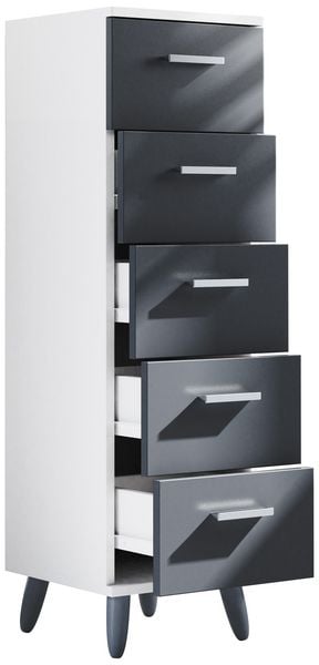 Midischrank Badmöbel Kommode Schubladen Landos M