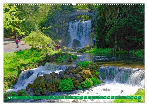 Produktbild: Bad Wilhelmsh&ouml;he Bergpark und Wasserspiele (hochwertiger Premium Wandkalender 2026 DIN A2 quer), Kunstdruck in Hochglanz