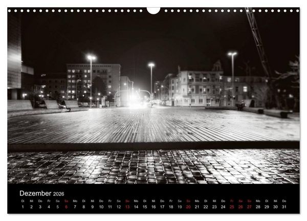 Produktbild: Bremerhaven - Blickpunkte Schwarzwei&szlig; (Wandkalender 2026 DIN A3 quer), CALVENDO Monatskalender