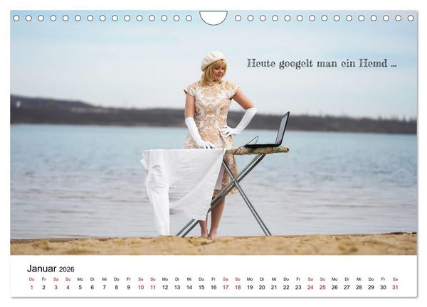 Produktbild: RAUSGEPUTZT UND GLATTGESPIEGELT (Wandkalender 2026 DIN A4 quer), CALVENDO Monatskalender