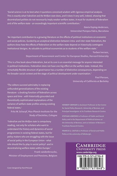 Produktbild: Federalism and the Welfare State