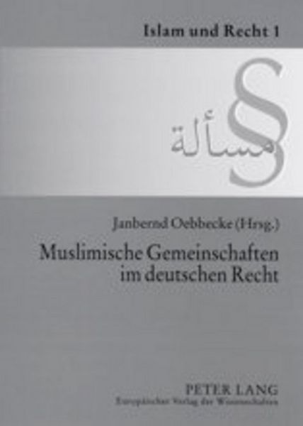 Produktbild: Muslimische Gemeinschaften im deutschen Recht