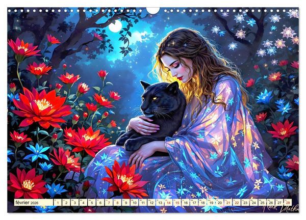 Produktbild: Des amiti&eacute;s touchantes (Calendrier mural 2026 DIN A3 vertical), CALVENDO calendrier mensuel