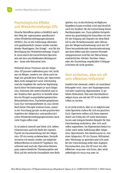 Produktbild: Meine Adipositas-OP. Magenverkleinerung, Magenband, Bypass & Co.
