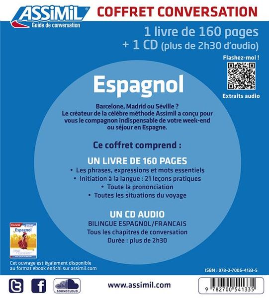 Produktbild: Cordoba, J: Coffret conversation Espagnol (guide + 1 CD)