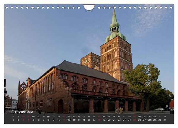 Produktbild: Stralsund. Das Tor zur Insel R&uuml;gen (Wandkalender 2026 DIN A4 quer), CALVENDO Monatskalender