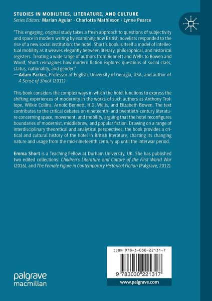 Produktbild: Mobility and the Hotel in Modern Literature
