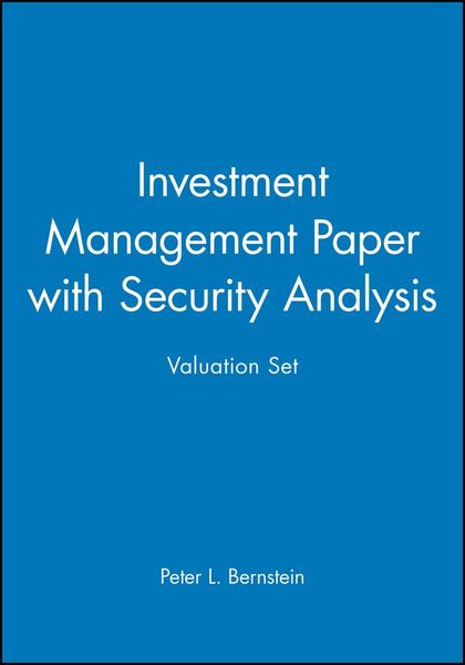 Produktbild: Investment Management Paper with Security Analysis Valuation Set
