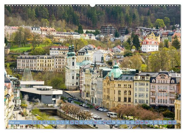 Produktbild: Karlovy Vary - Stadt der heilenden Quellen (Wandkalender 2026 DIN A2 quer), CALVENDO Monatskalender