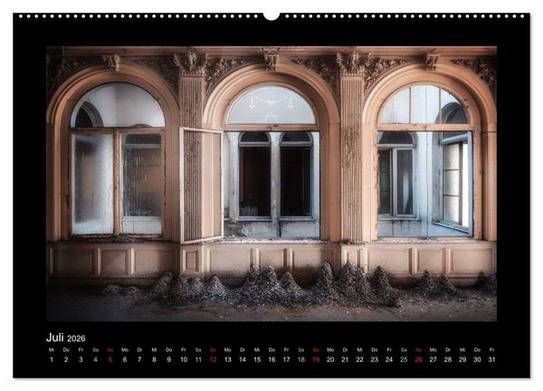 Produktbild: Lost Places - vergessene orte vergessener glanz (Wandkalender 2026 DIN A2 quer), CALVENDO Monatskalender