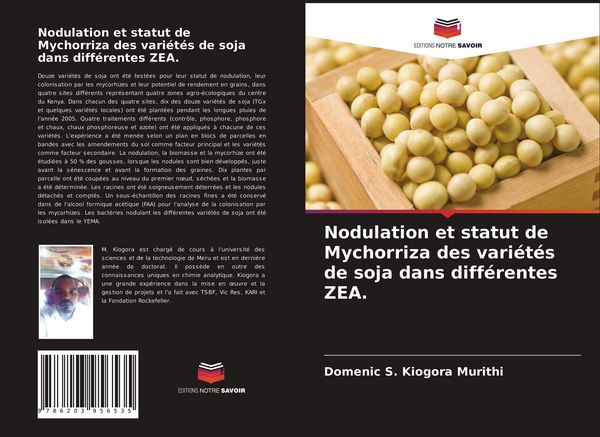 Produktbild: Nodulation et statut de Mychorriza des vari&eacute;t&eacute;s de soja dans diff&eacute;rentes ZEA.